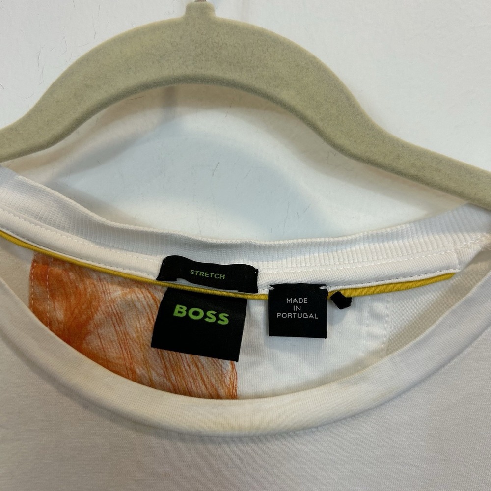 Hugo Boss Men's Size Large T Shirt White 150th Open Short Sleeve Shirt Top - Picture 4 of 11